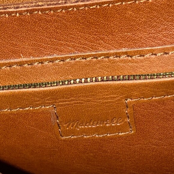 Madewell The Medium Drawstring Transport Tote bag in Cider leather hobo boho - Picture 11 of 14